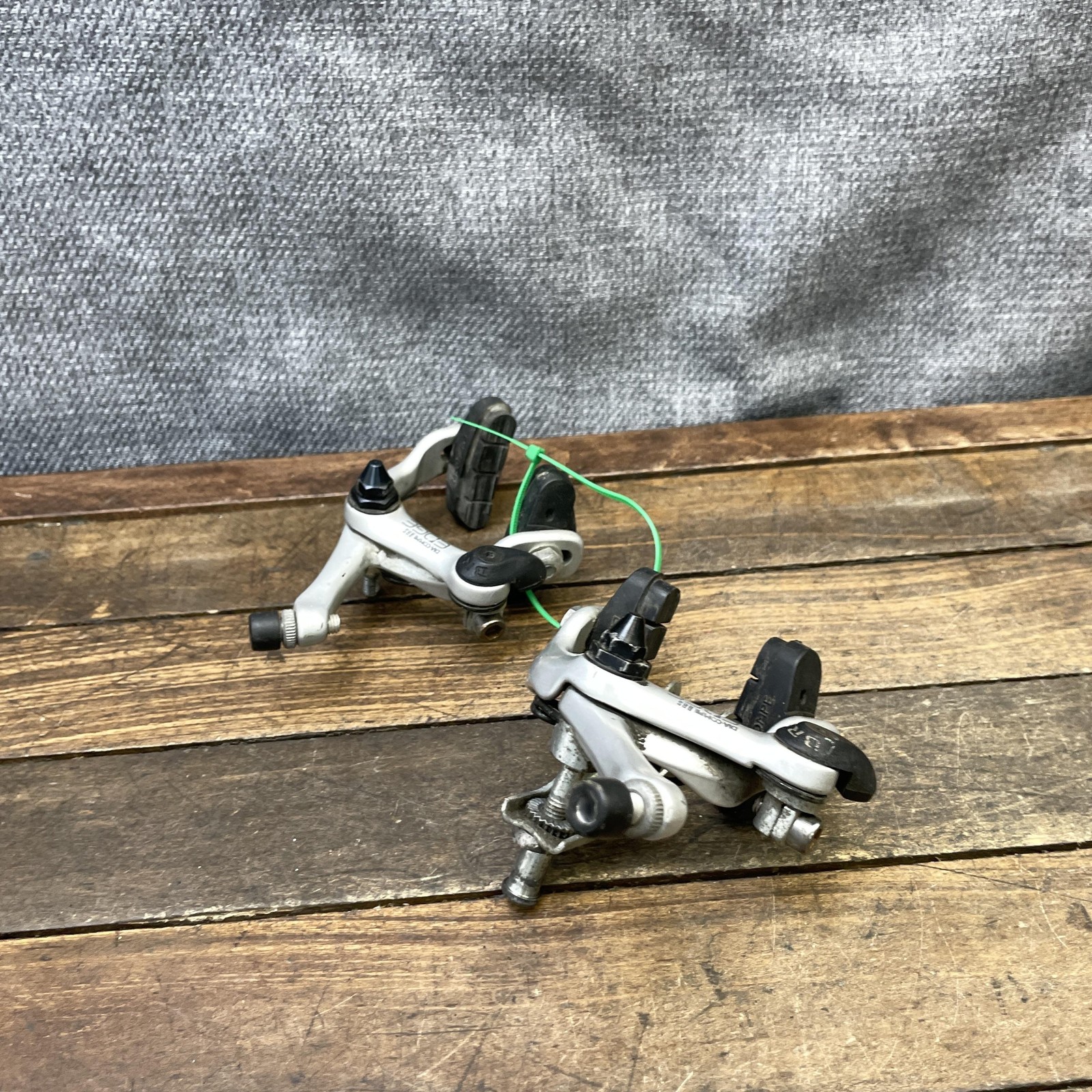Vintage Dia-Compe BRS Edge Caliper Brake Set Silver Road Bike F/R Pair Side Pull