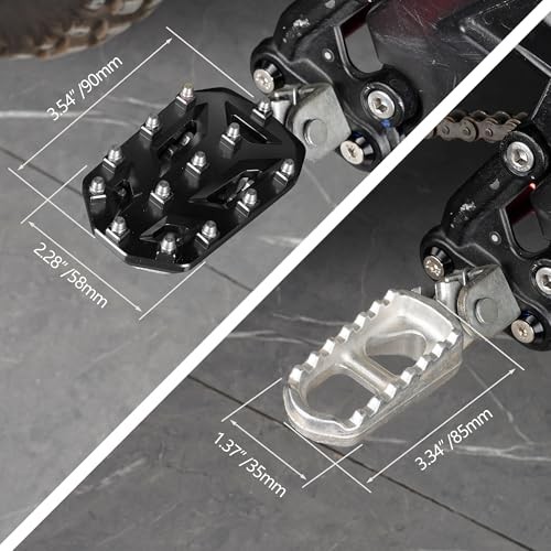 Dirt Bike Original Foot Pegs Extender Pedal 6061 Aluminum CNC Pedals – Black