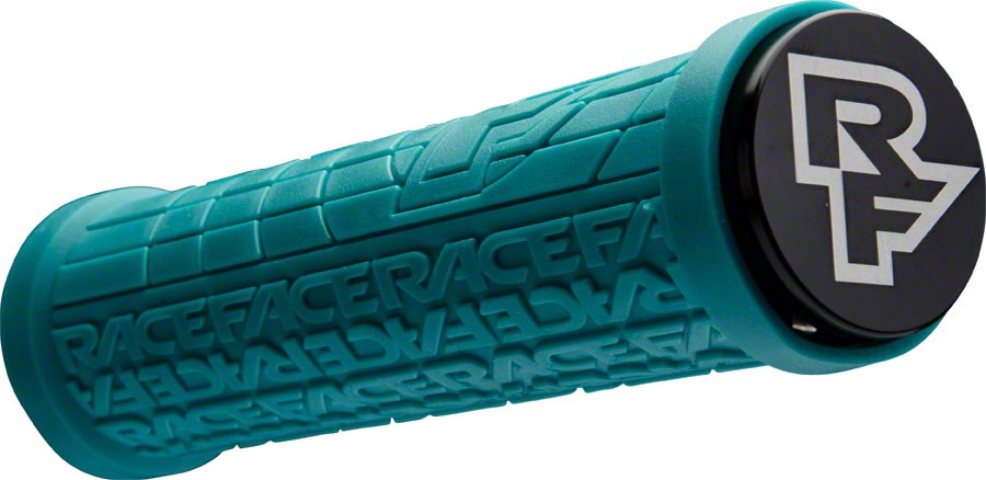 Grippler – RaceFace Grippler Grips – Turquoise, Lock-On, 33mm – Grip