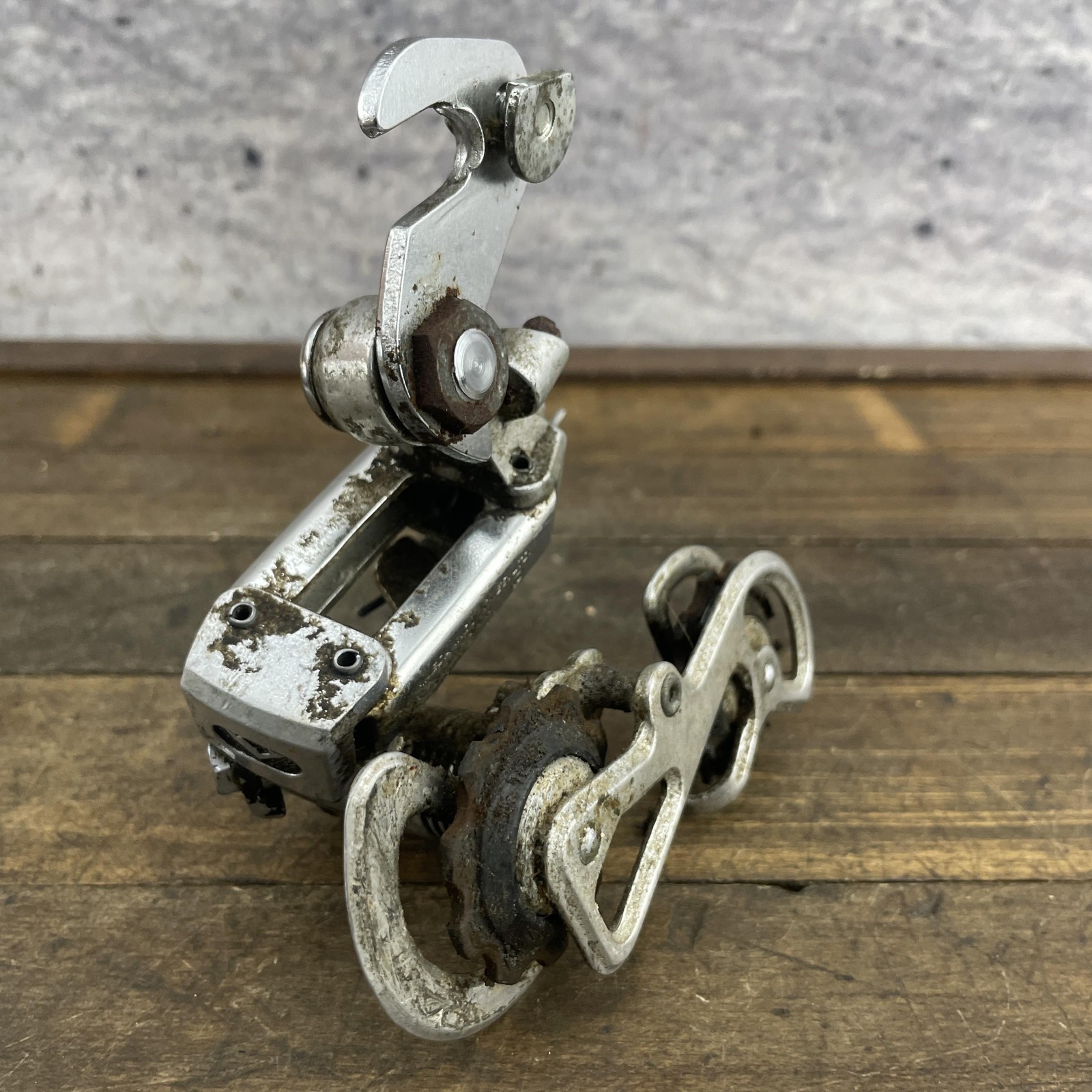 Vintage Fuji-VX Rear Derailleur Japan Maeda SunTour Claw Mount 245g Stuck Cable