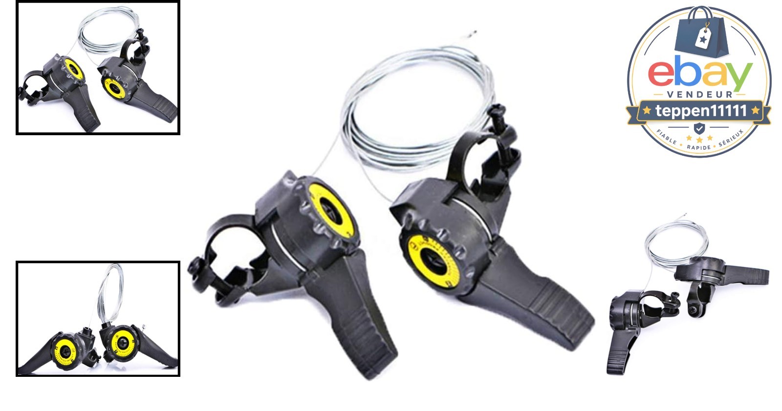Speed Bike Shifters 15/18/21 Speed Thumb Gear Levers Handlebar