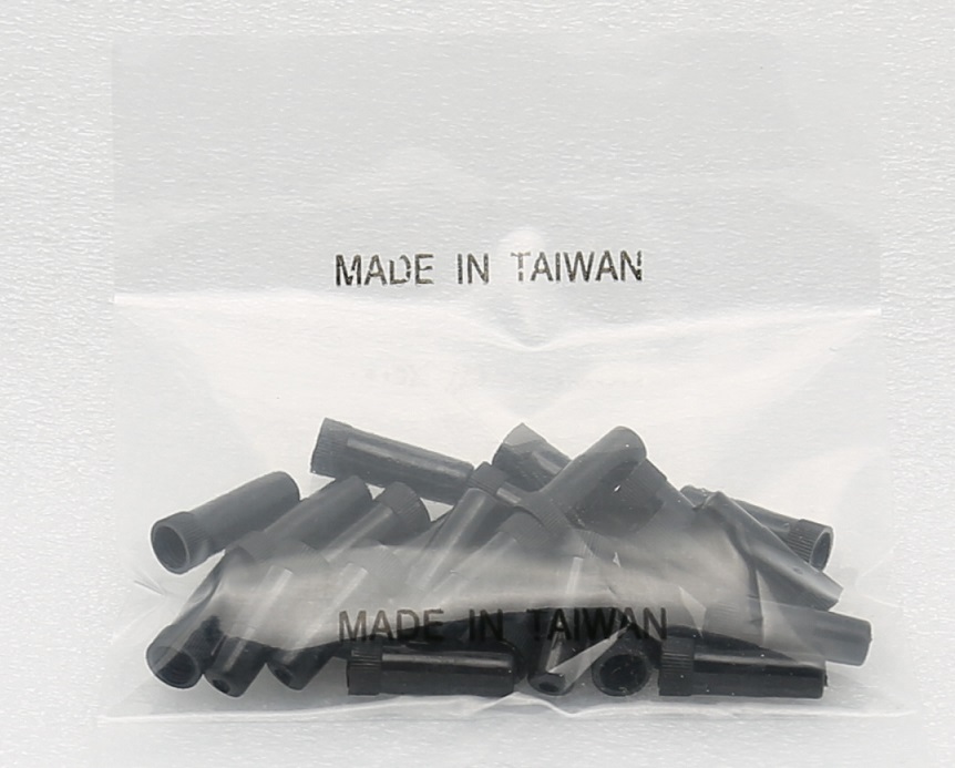 25 BICYCLE PLASTIC BRAKE CABLE HOUSING FERRULES CAPS 5MM NEW BLACK
