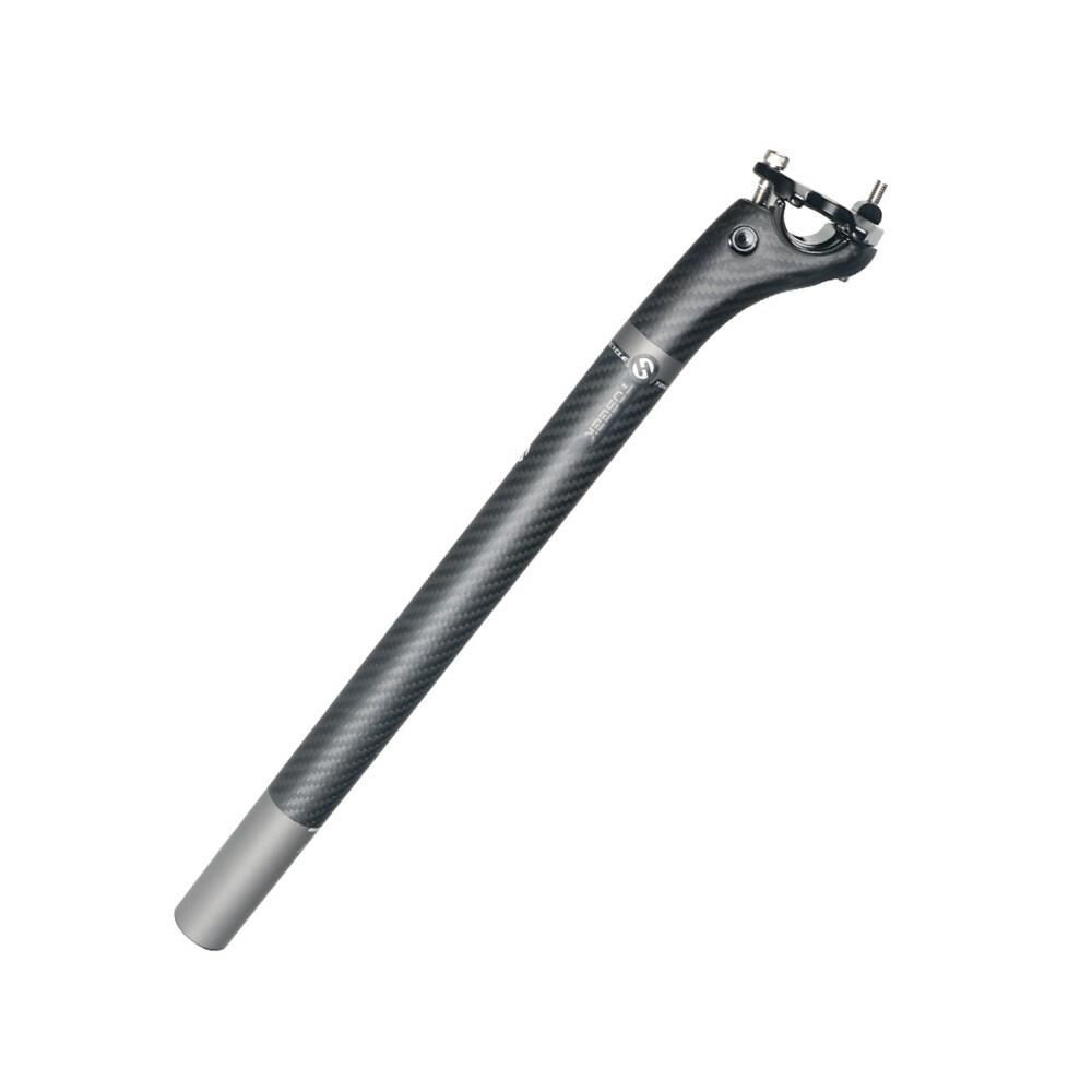 TOSEEK Carbon Fiber Seatpost 27.2/30.8/31.6mm Bicycle Seat Post Tube Offset 20m