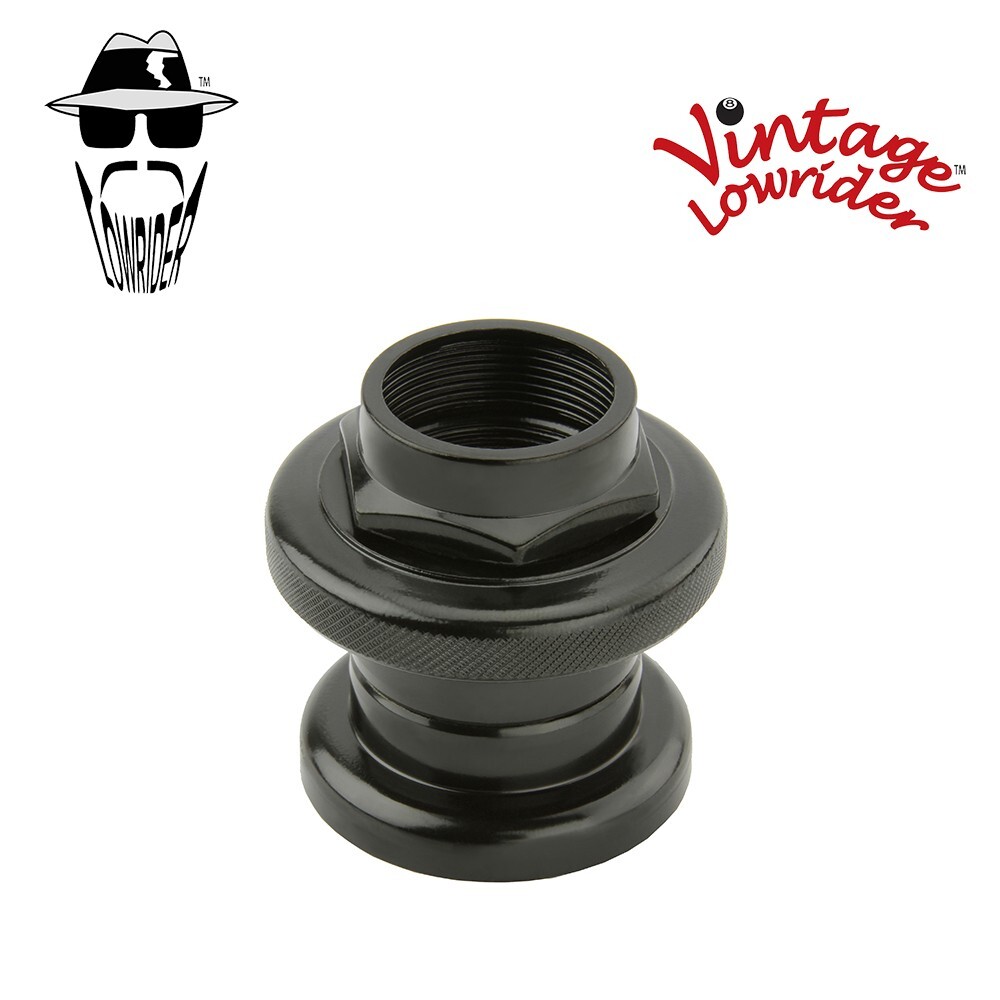 Vintage Lowrider STEEL THREADED HEADSET (SIZE 22.2X30X27MM) BLACK