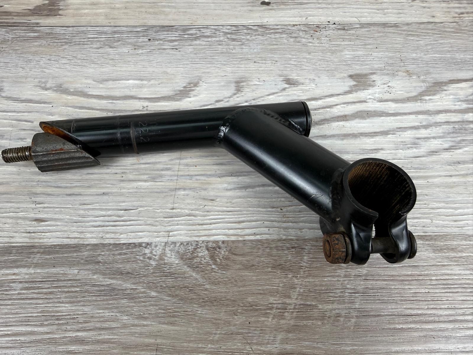 Vintage Road Bike MTB Stem 22.2mm Quill 60mm x 25.4mm Clamp Black