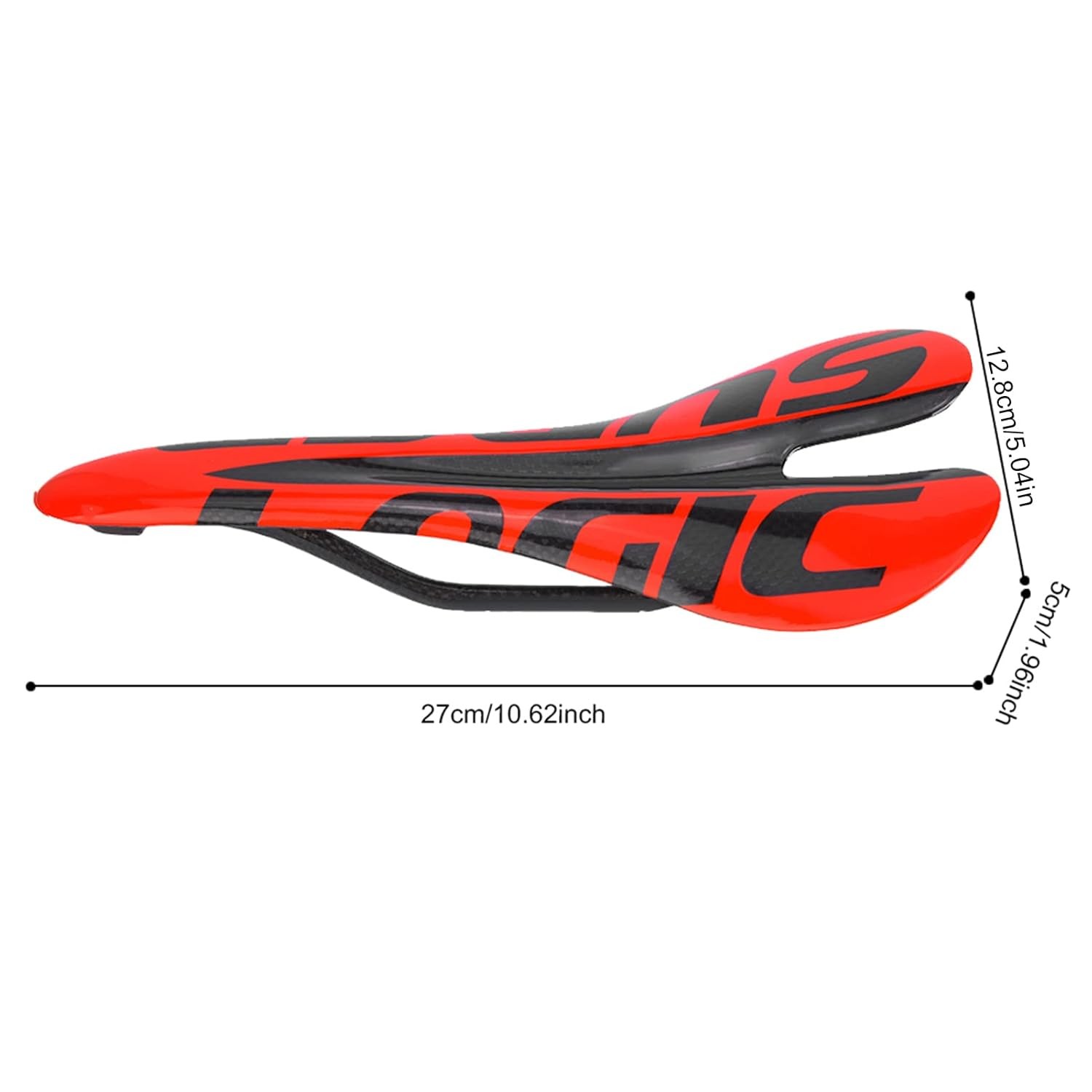 Carbon Fiber Red Ergonomic Comfort Bike Saddle Road Bike Seat Design