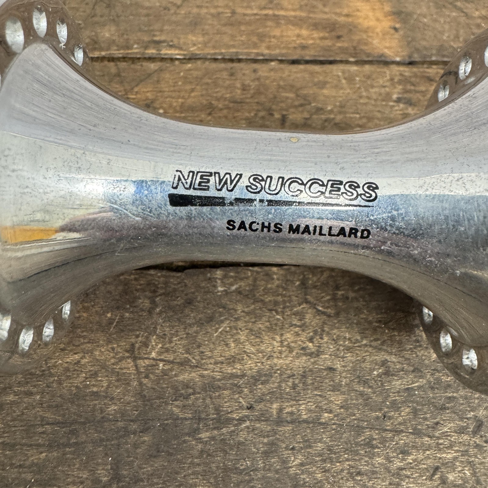Vintage Sachs Maillard New Success Front Hub 36H 100mm QR Silver Road Bike