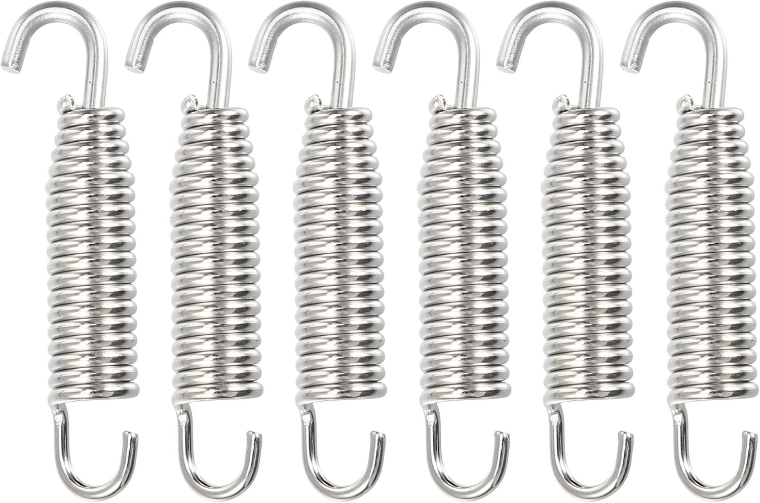 6 Pcs 58mm 2.28″ Muffler Exhaust Pipe Spring for Motorcycle Universal