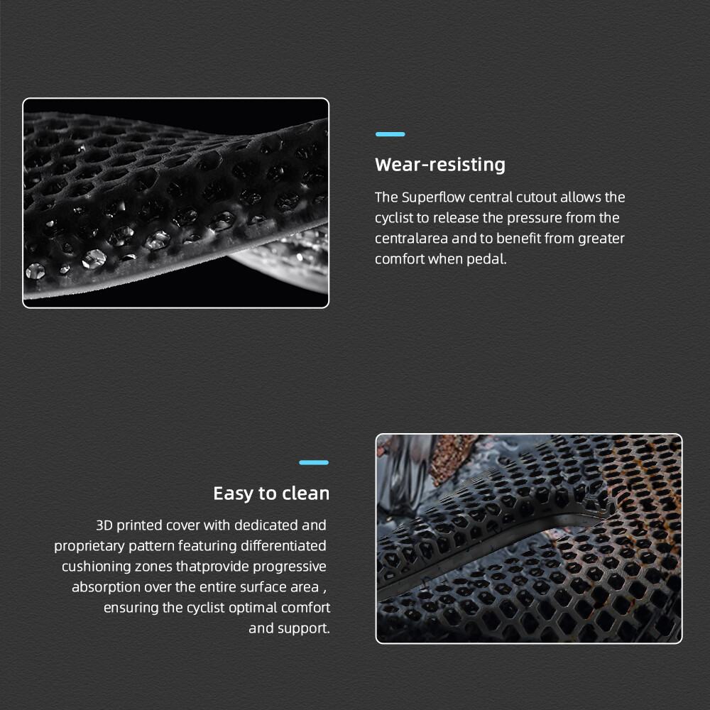 3D Printed Carbon Bicycle Saddle 135mm 143mm for Mountain Gravel Road Bike Seat