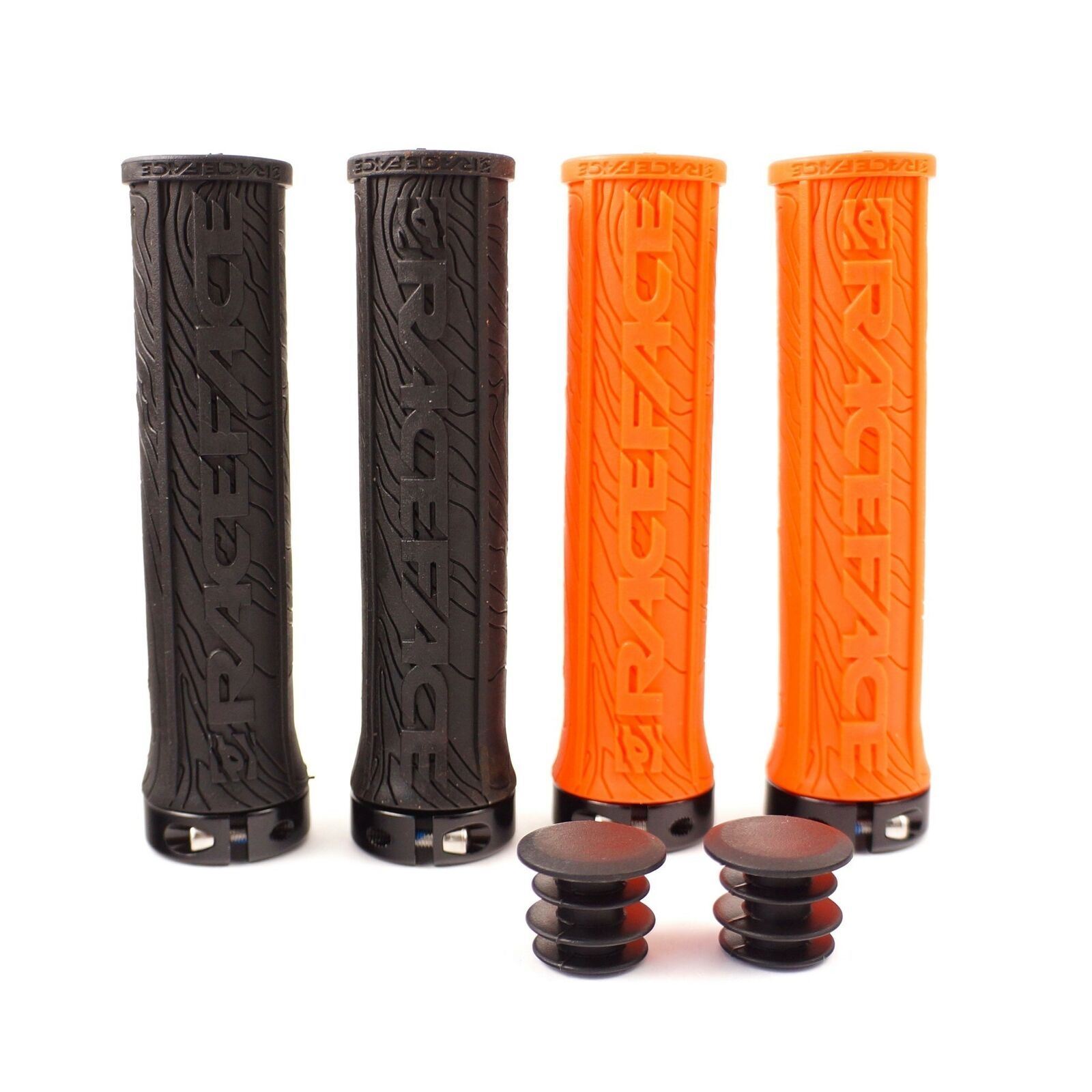 Race Face Half Nelson Lock-On Bicycle Bike MTB Grip Black / Orange z