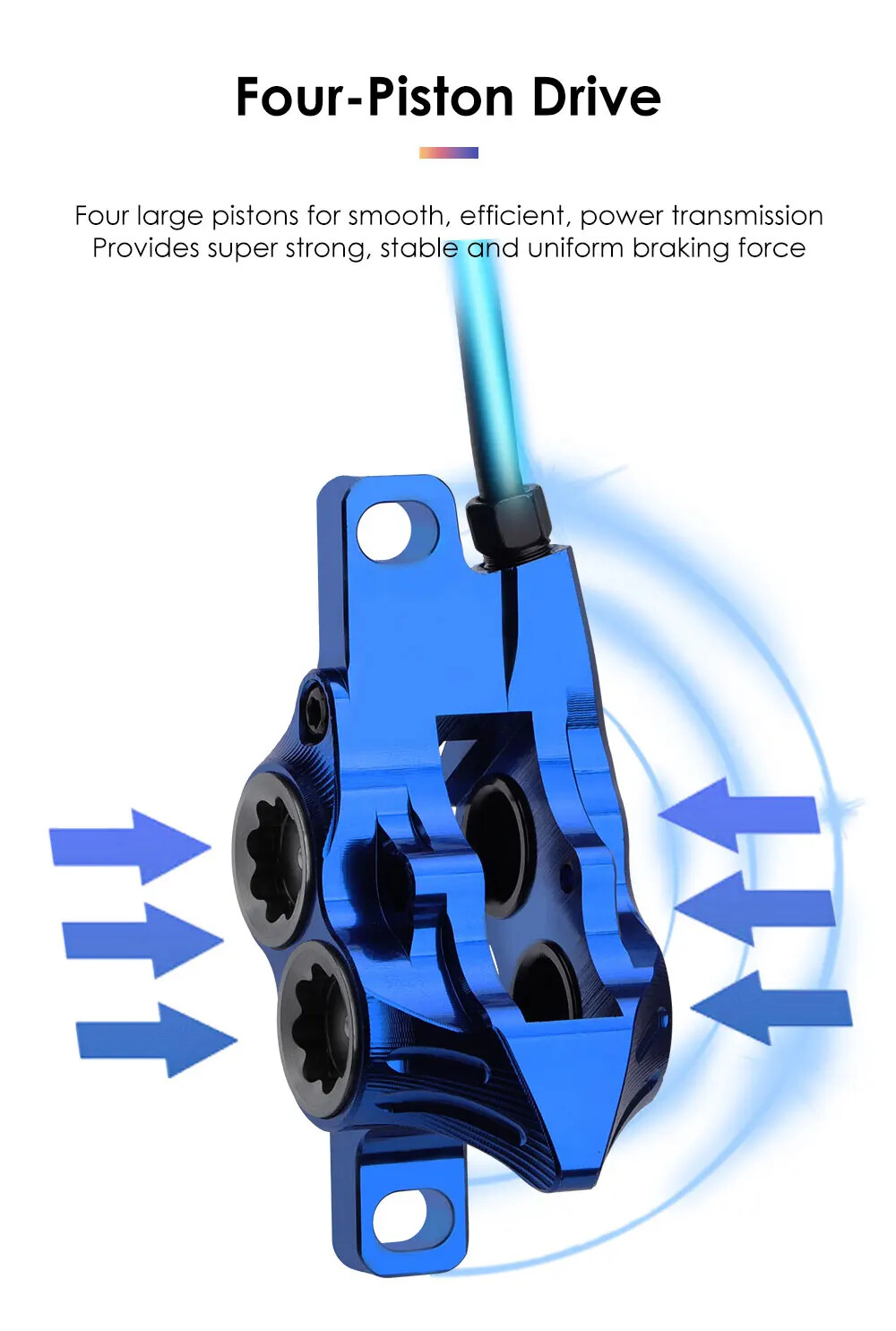 Bicycle Hydraulic Disc Brake 800/1550mm Mountain Bike Oil Brake Caliper Sets