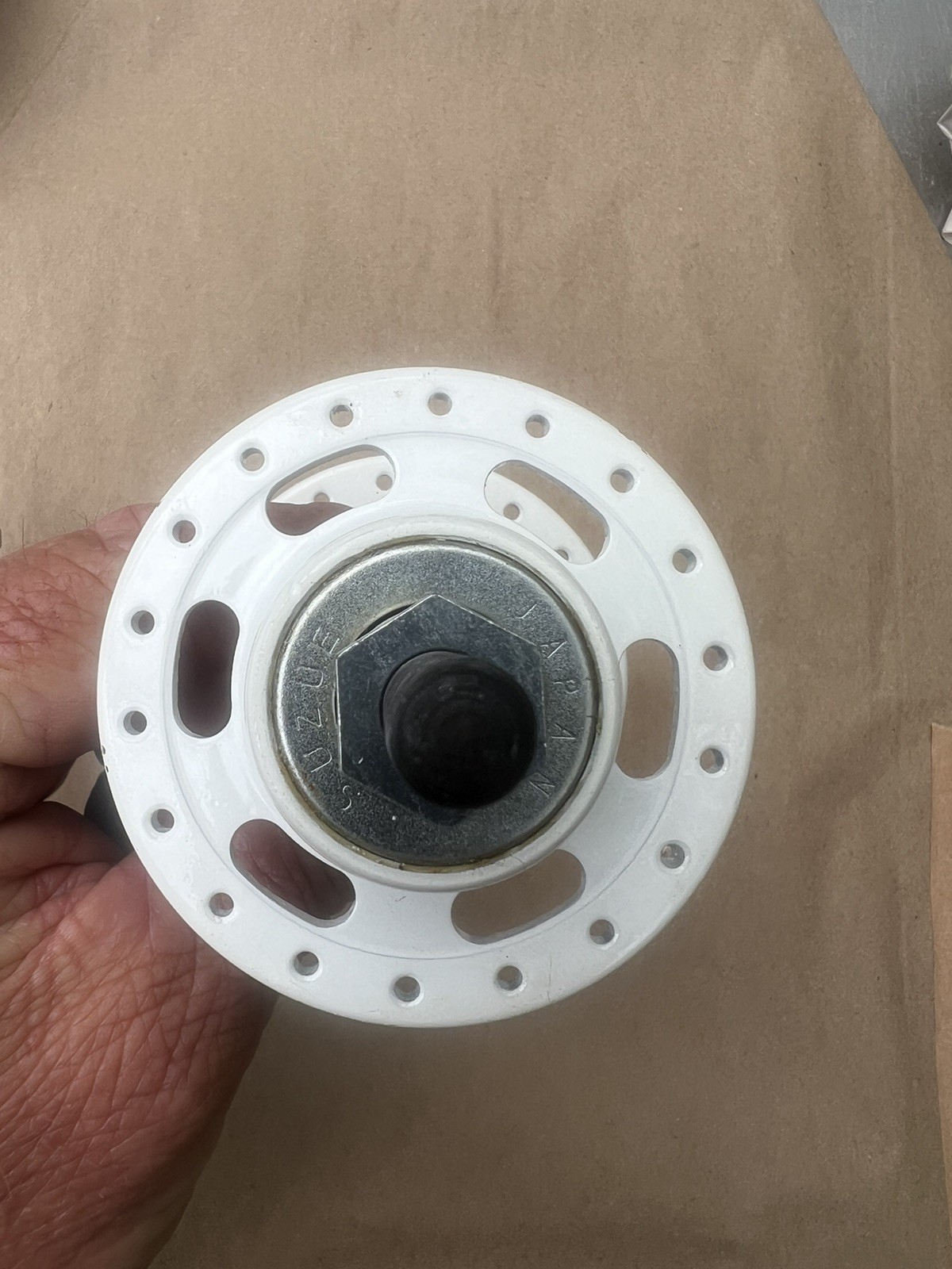 SUZUE BMX Hubs F/R White 36H Made in Japan NOS BMX New Old Stock