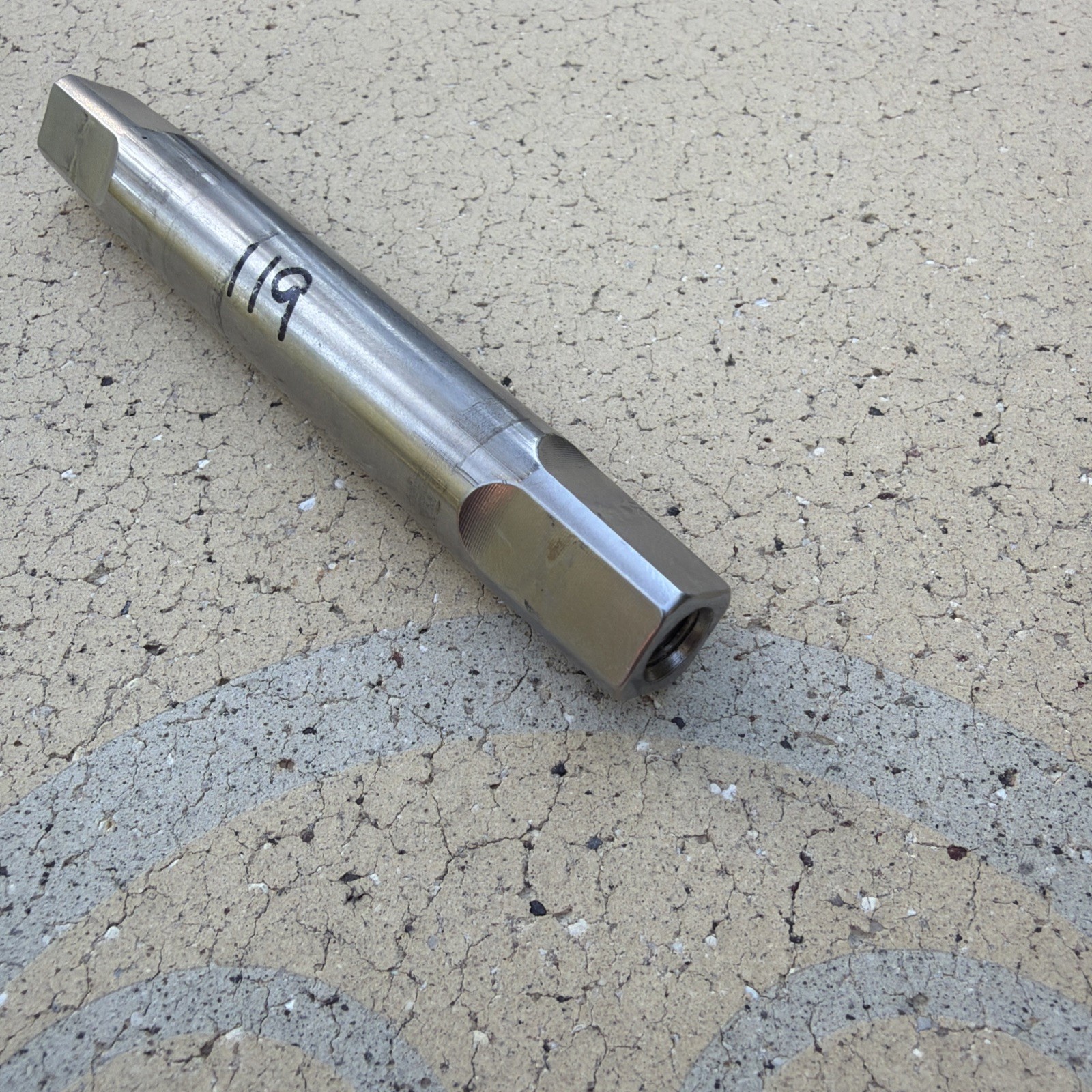 119mm Phil Wood & Co square taper (JIS) Stainless Steel Bottom Bracket Spindle