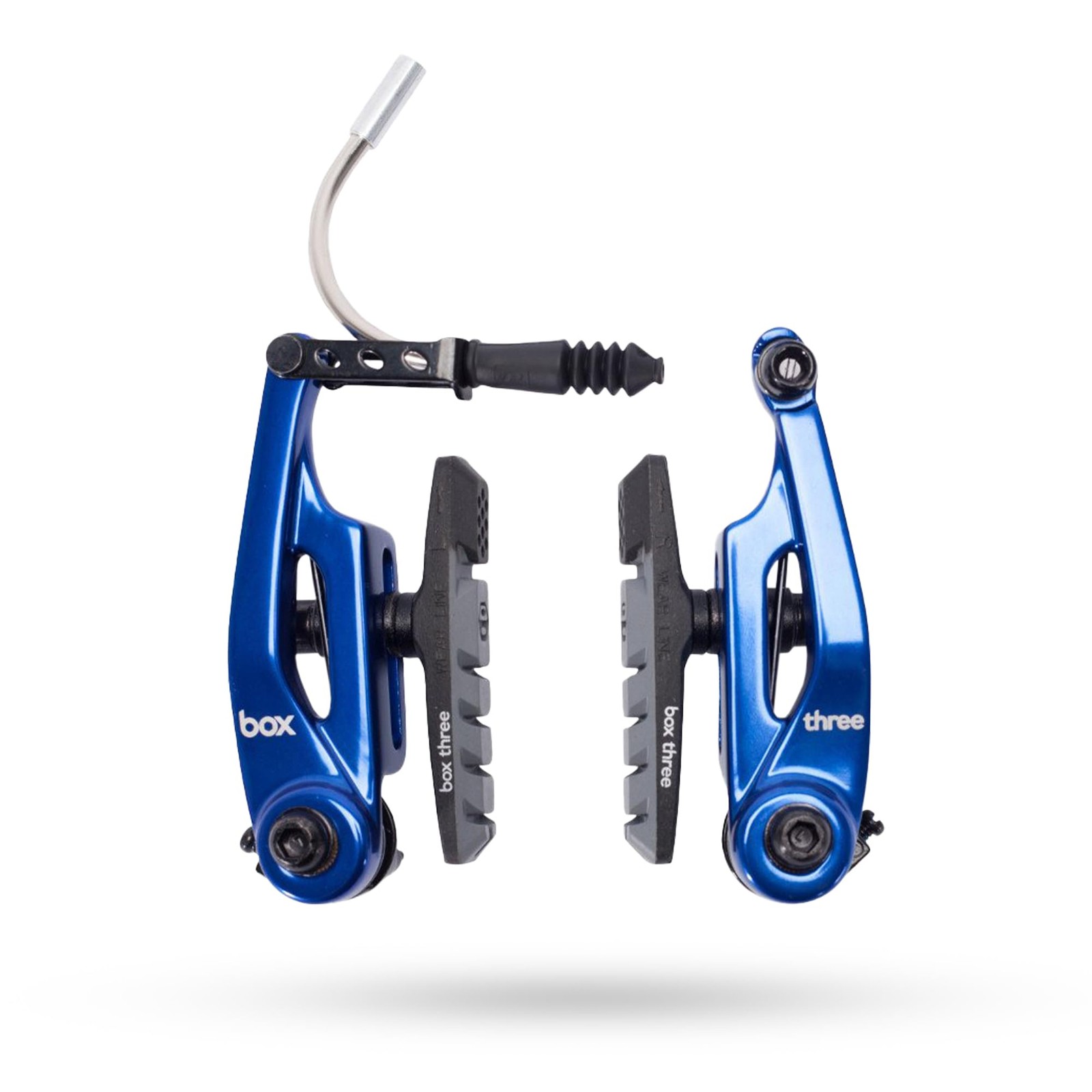 Bicycle V Brake 85mm Linear Pull Caliper With Brake Pads Adjustment Blue