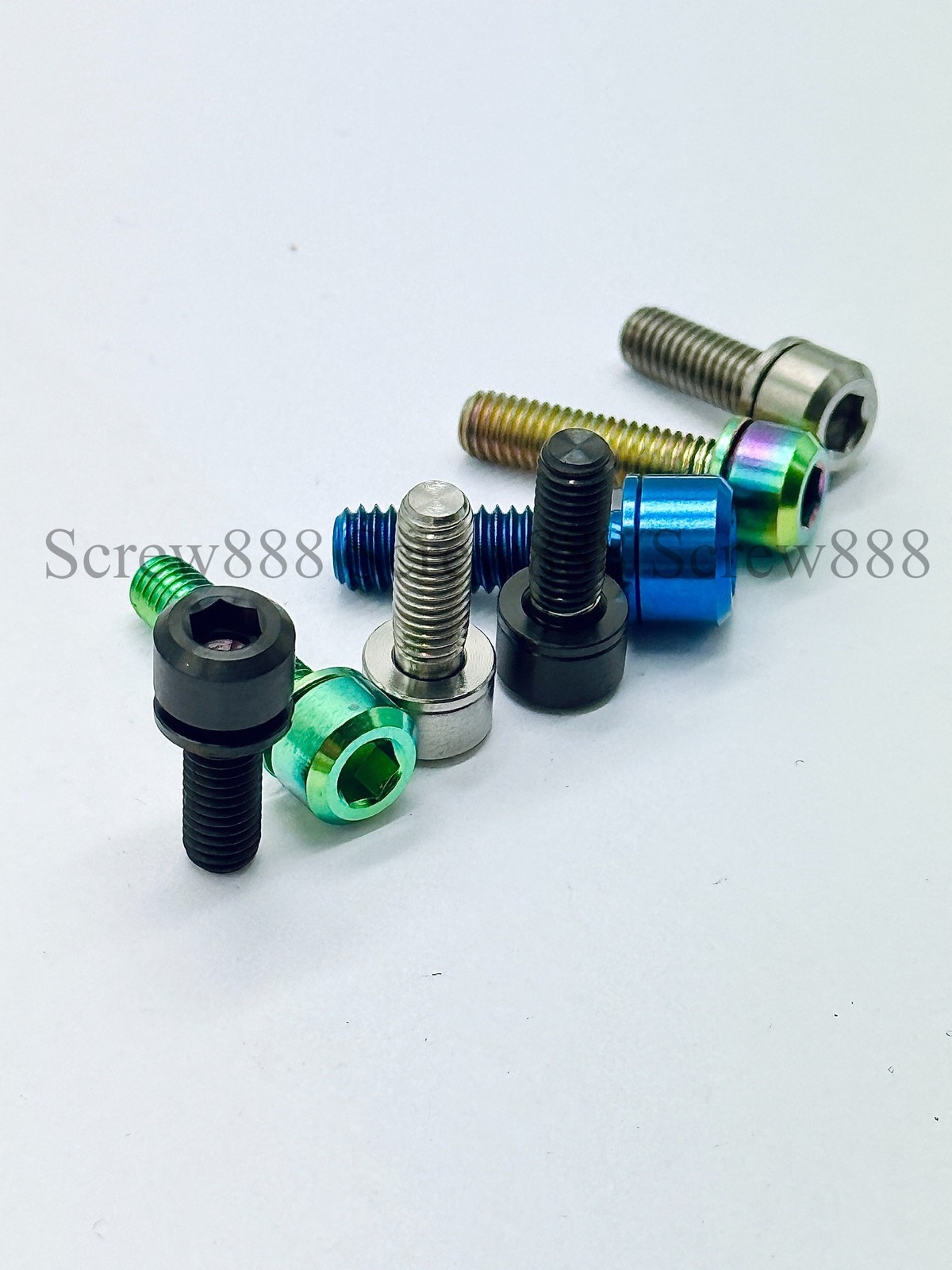 Titanium Bolt M5/M6x14 16 18 20 30mm Hex Screw For Bike Stem Bolt With Washer
