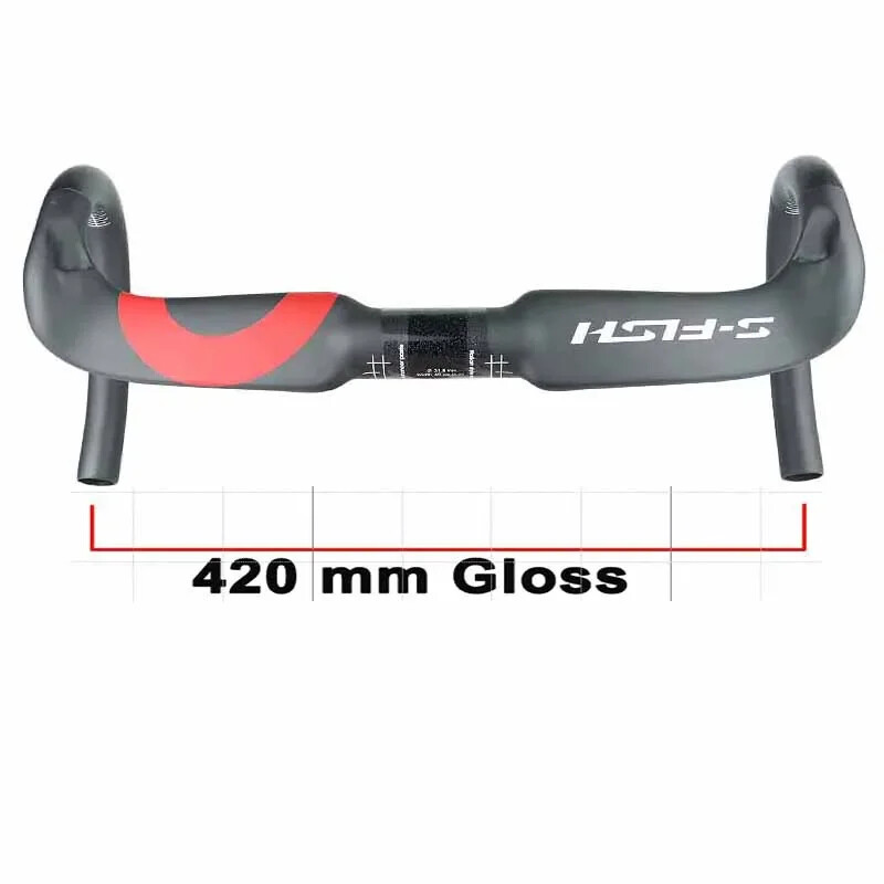 Full Carbon Fiber Road Bike Handlebar Matt/Gloss 31.8mm*380/400/420/440mm