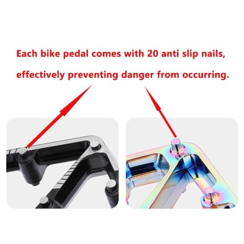 Black/Mountain Bike Pedals, 3 Sealed Bearings Ordinary Style (double DU) Dazzle