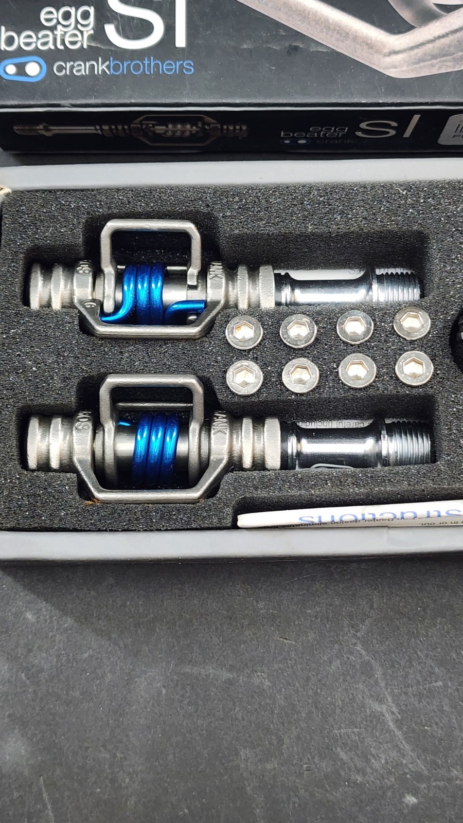 Crankbrothers Egg Beater SL Stainless Steel Clipless Pedals 266 Grams New