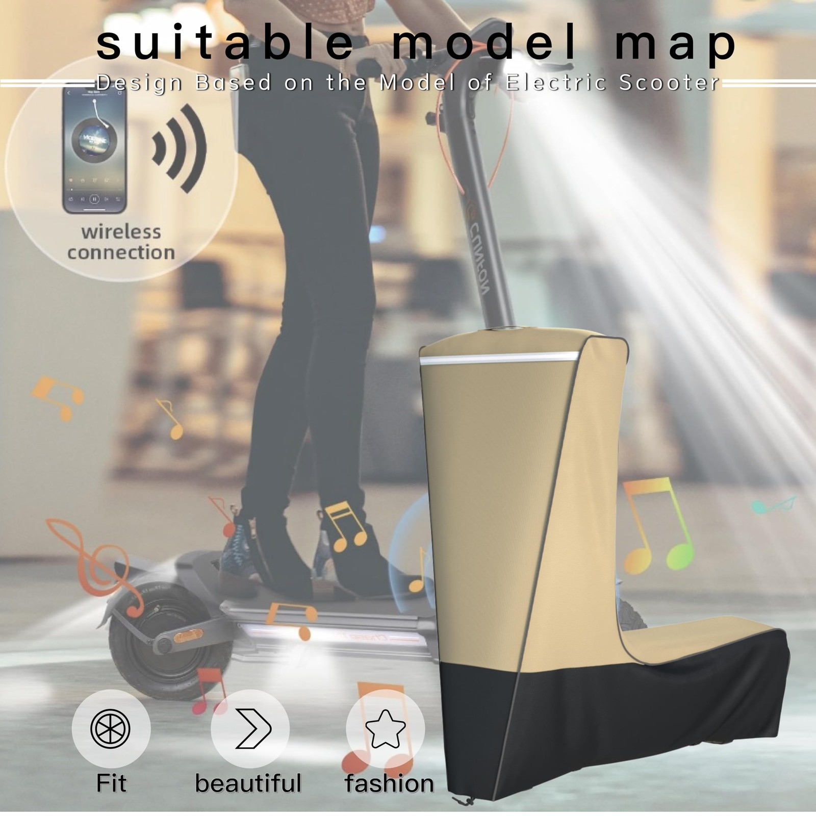 Electric Scooter Cover Waterproof Outdoor – 300W-3000W All Season Universal F…