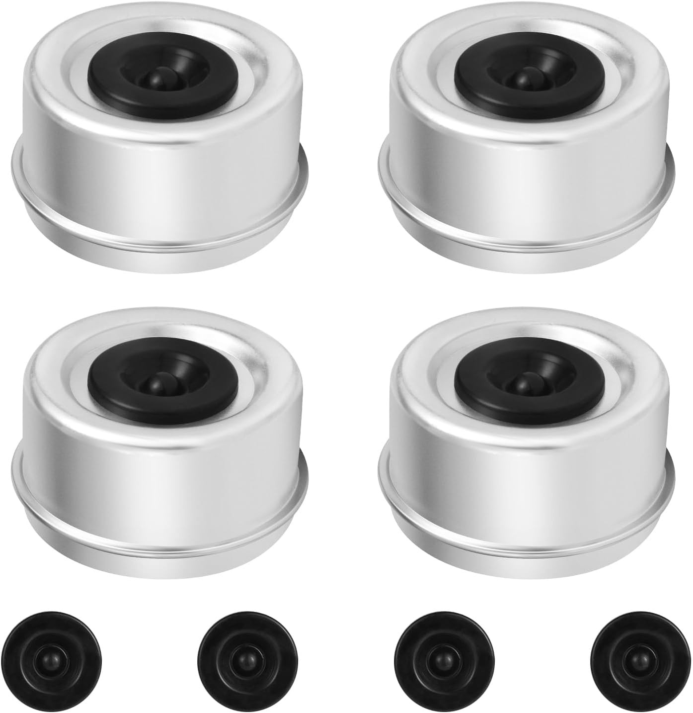 4pcs 2.72″ Trailer Hub Cap, Wheel Bearing Caps for Trailers Axle Dust Cap with