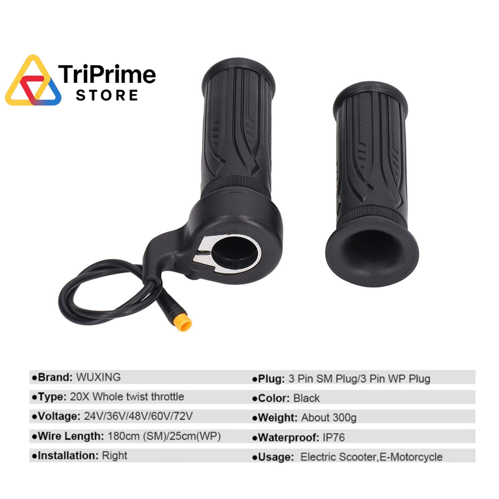 Topyond 20X Full Twist 0.9 inches (diameter), 5.4 (length), Black