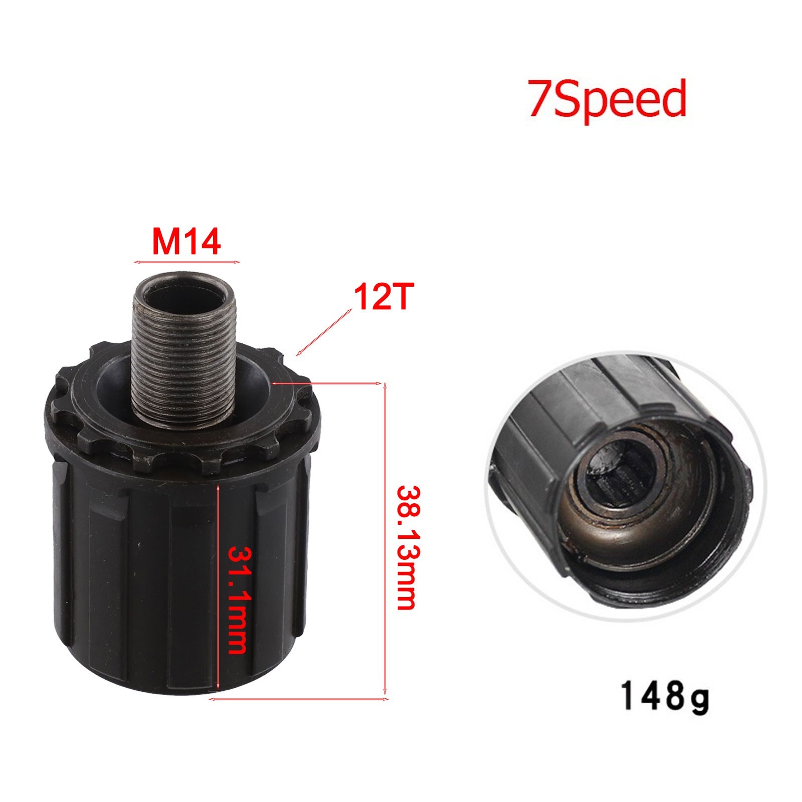 Replacement MTB-7/8/9/10 Speed Freehub Body For Shimano-RM30,RM40/RM60