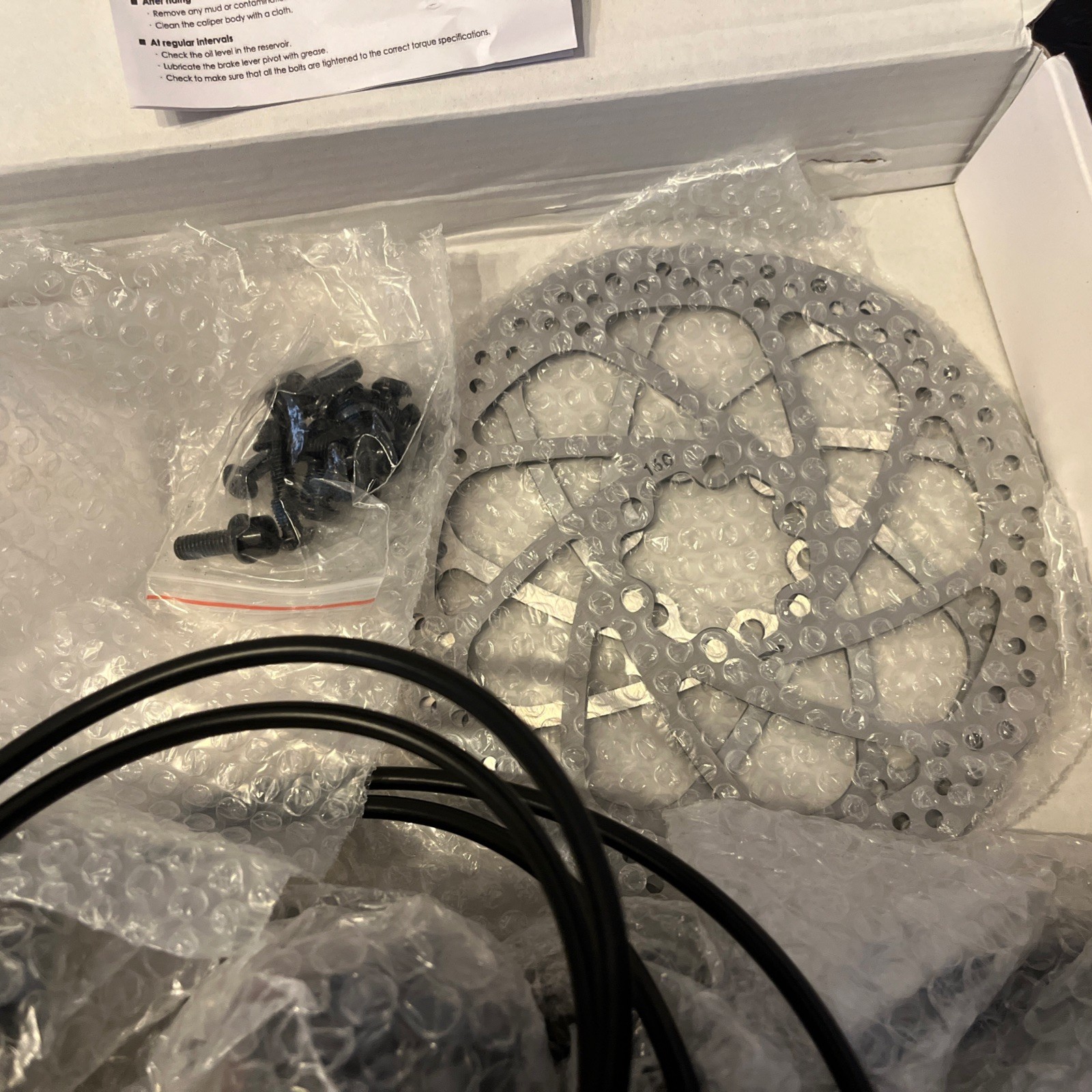 LYAT Hydraulic Disc Brake Kit Road Bike Front Rear 160mm Rotors Open Box