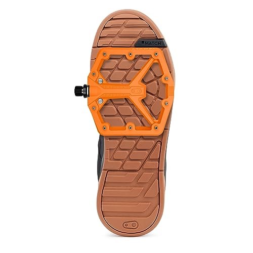 Stamp Flat MTB Pedals – Size-Specific, Lightweight, Large Orange Stamp 1 Gen 2