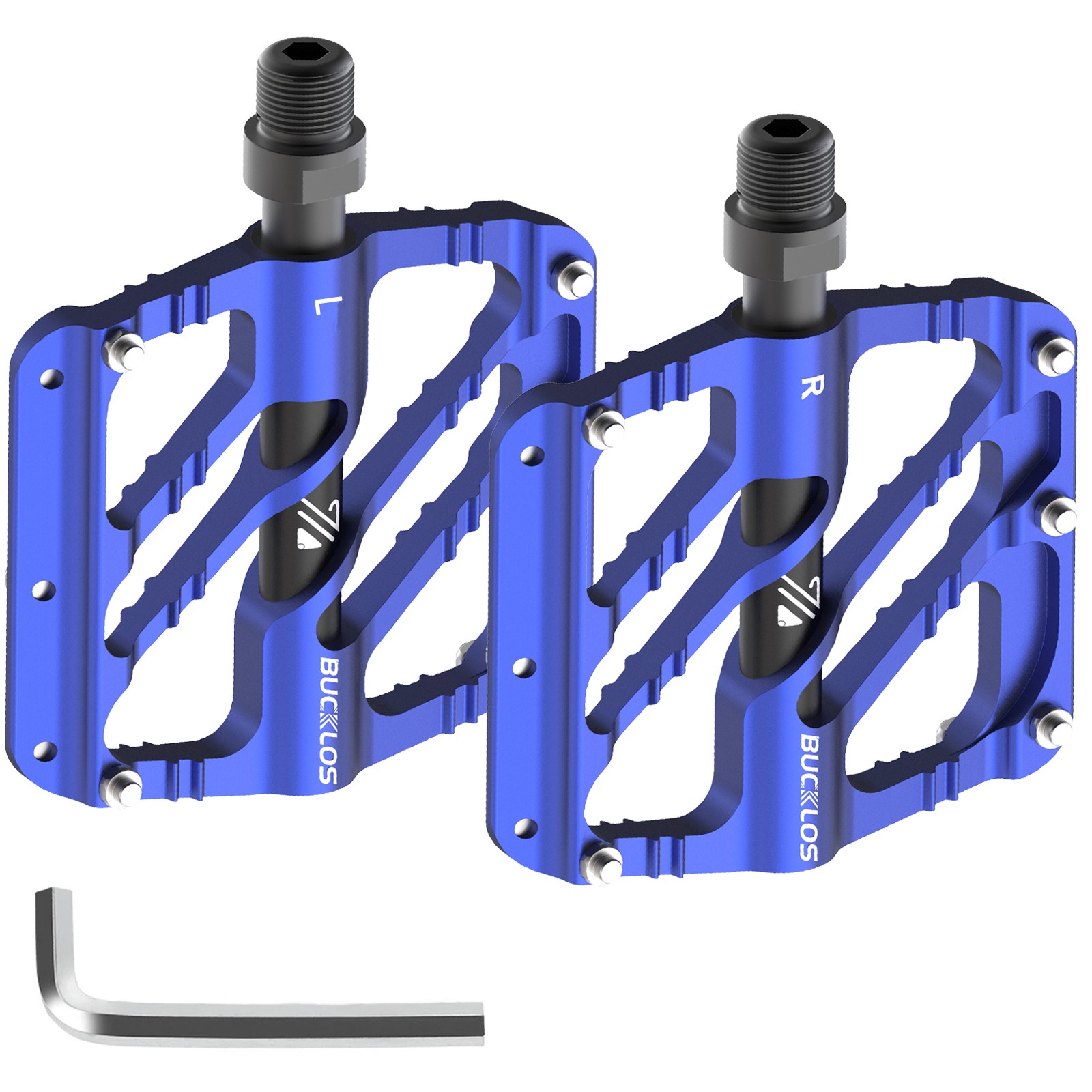 MTB Bike Pedals 9/16″ 3 Sealed Bearings Aluminum Alloy Non-slip Platform Pedals