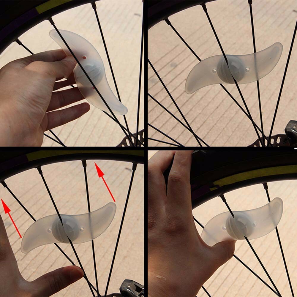 5″ LED SPOKE 3 MODE REFLECTORS SAFETY LIGHTS FOR Cycling Bikes Bicycle Wheel
