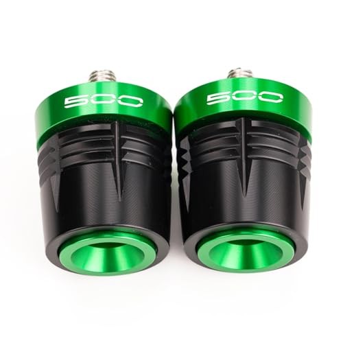 Motorcycle Handle Bar Ends Grips Plug Sliders Handlebar Grips Cap Green
