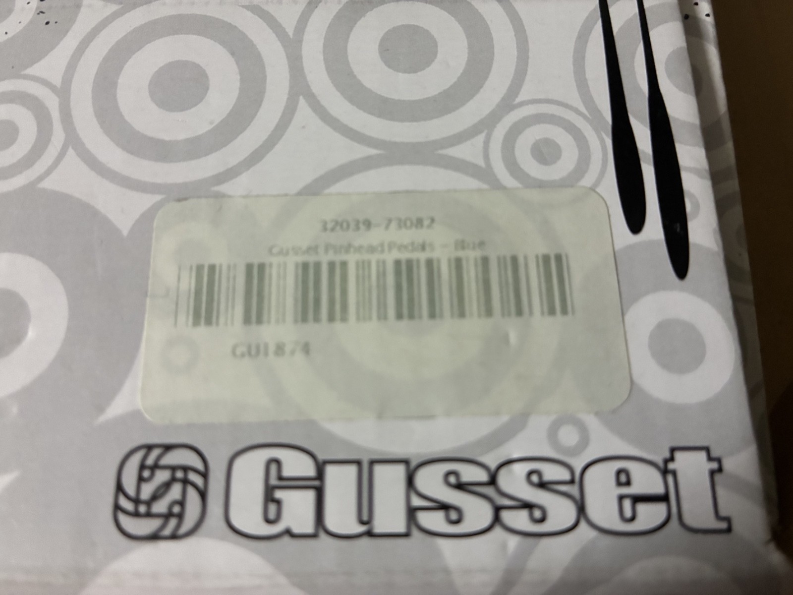 New Gusset Pinhead Pedals Blue