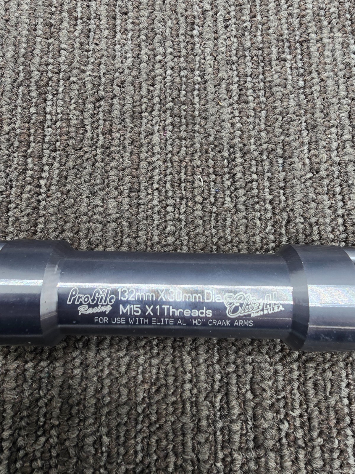 Profile Racing Crank Axle 30mm Tapered 8 Spline 132mm (Elite AL)