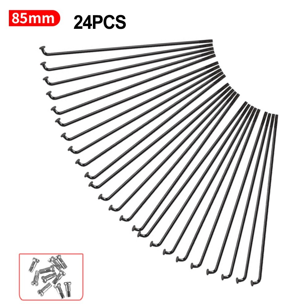 For 275MM Steel Spokes and Nipples for For 27 5 Bikes Replacement Set 24PCS