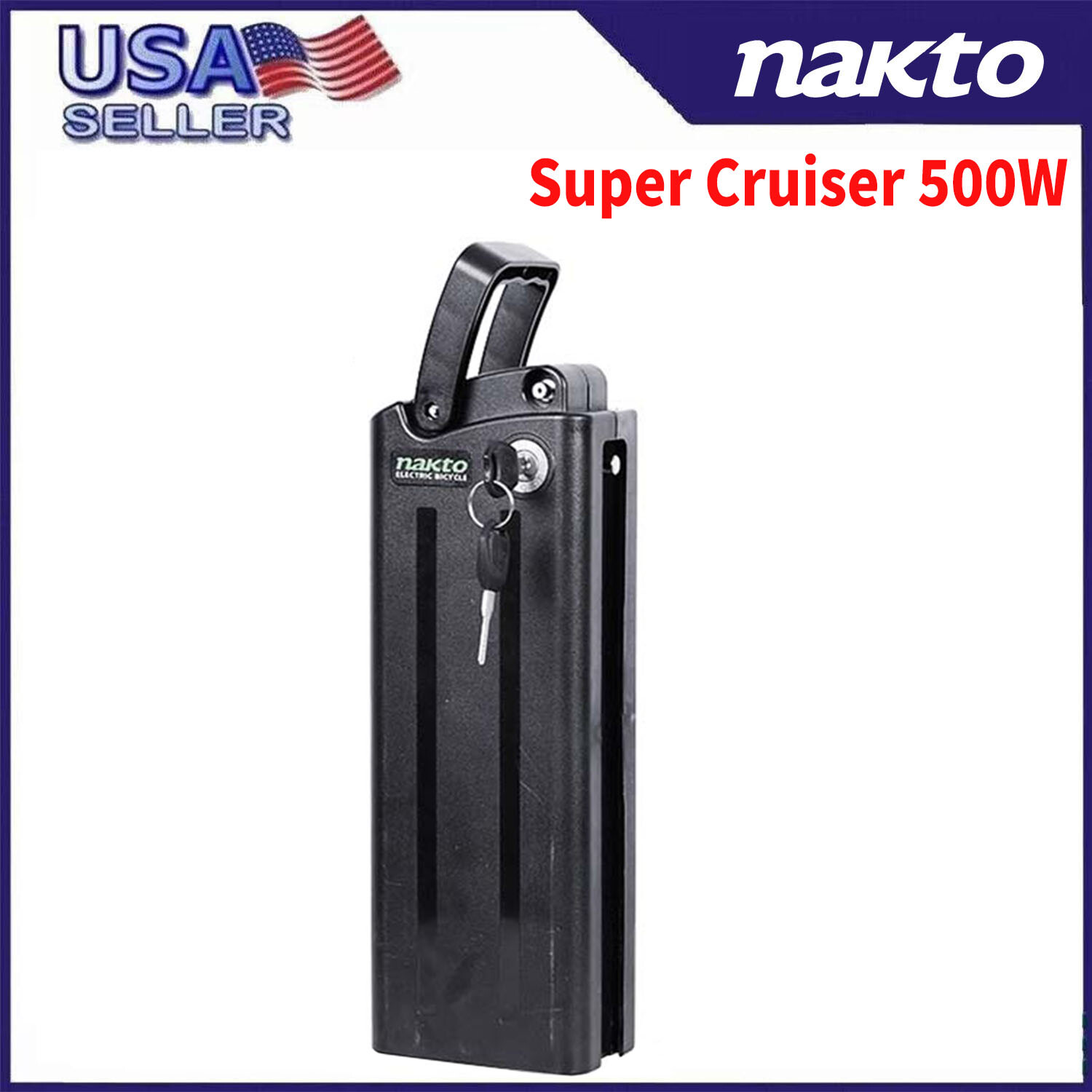 Electric Bike Battery For NAKTO Ebike 48V Super Cruiser 500/750W