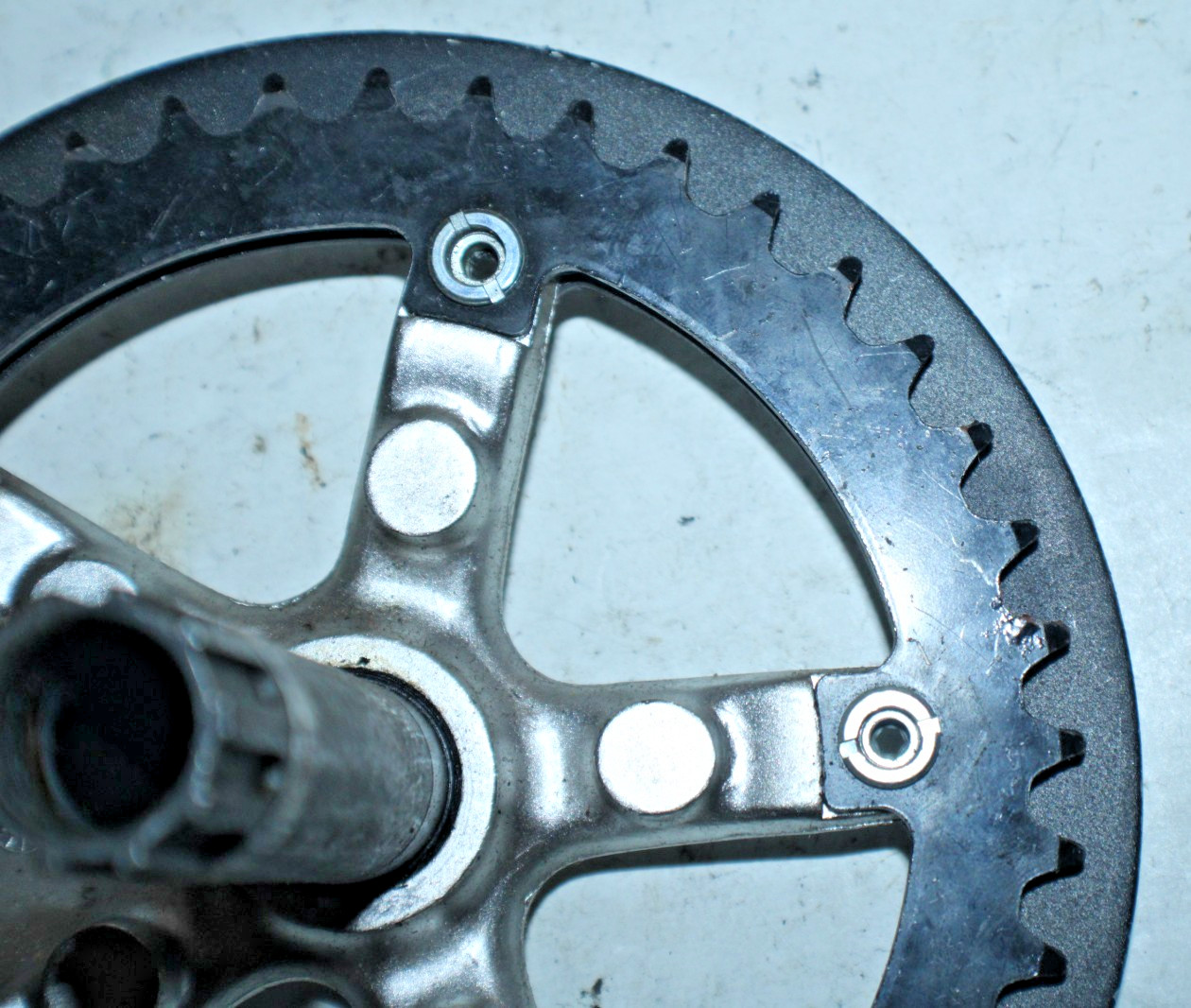 Single Drive Side Crank Arm BCD130 172.5mm AE11 42T ISIS Fixie Fixed Gear ShipUS