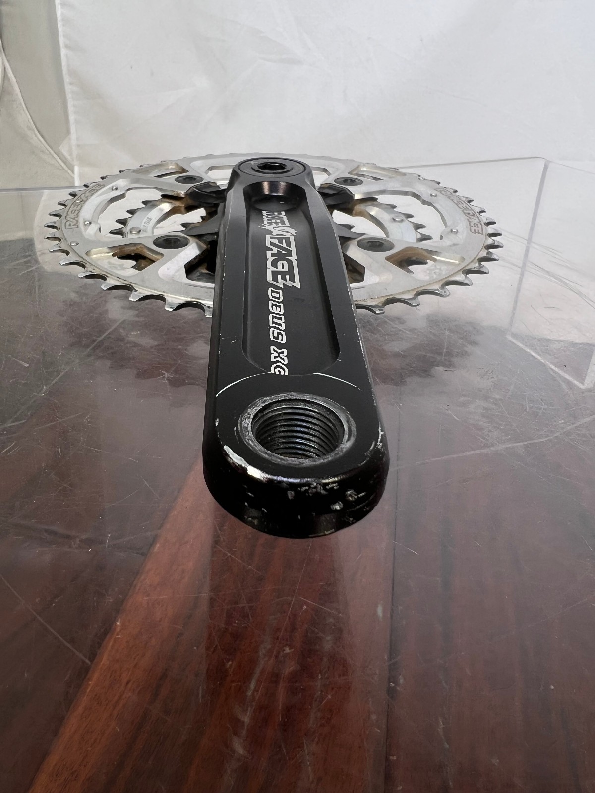 Race Face Deus XC Crankset – Vintage Retro MTB Triple Chainrings w/BB 170mm