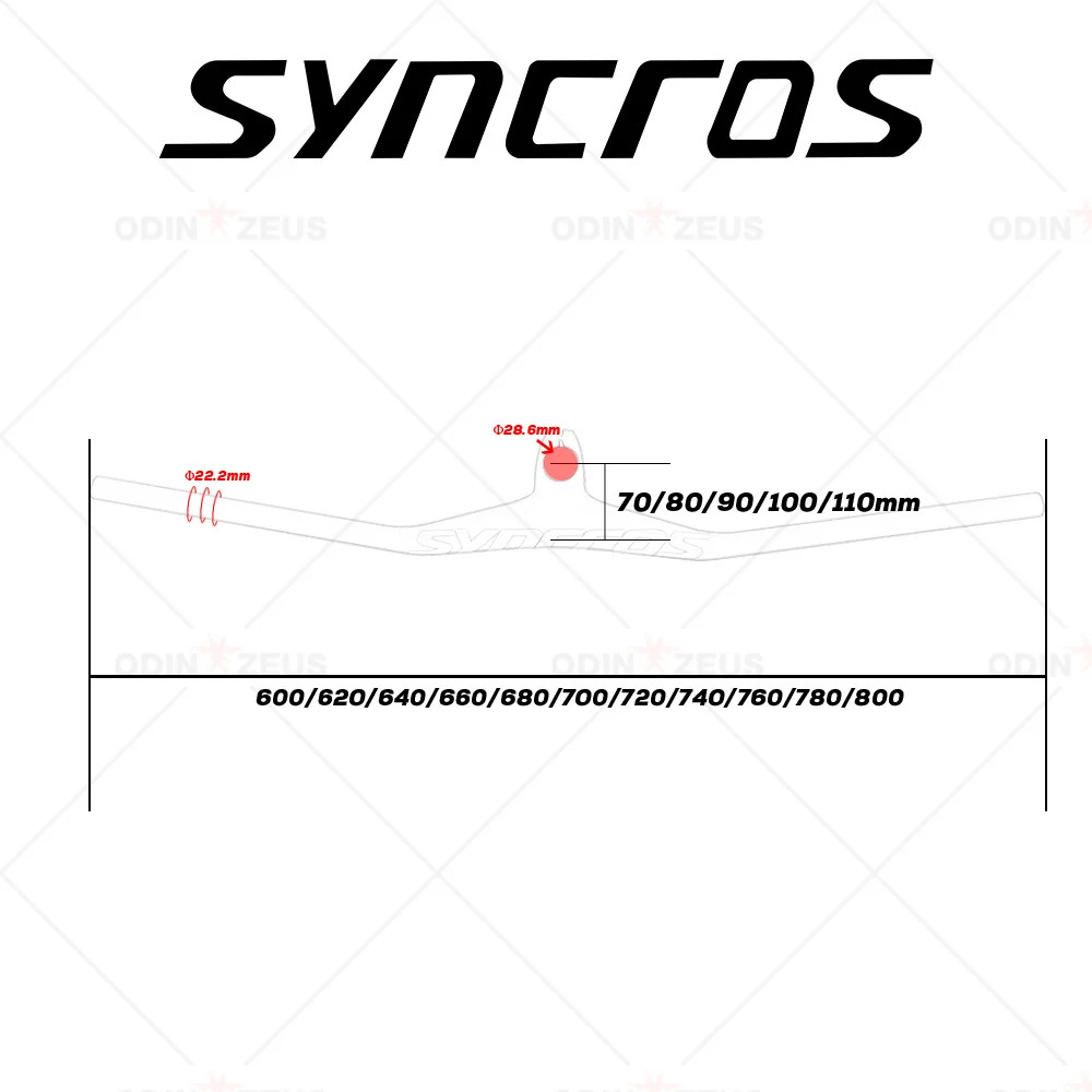 SYNCROS FRASER IC SL -17° MTB Carbon Bike Integrated Handlebar With Mount Holder
