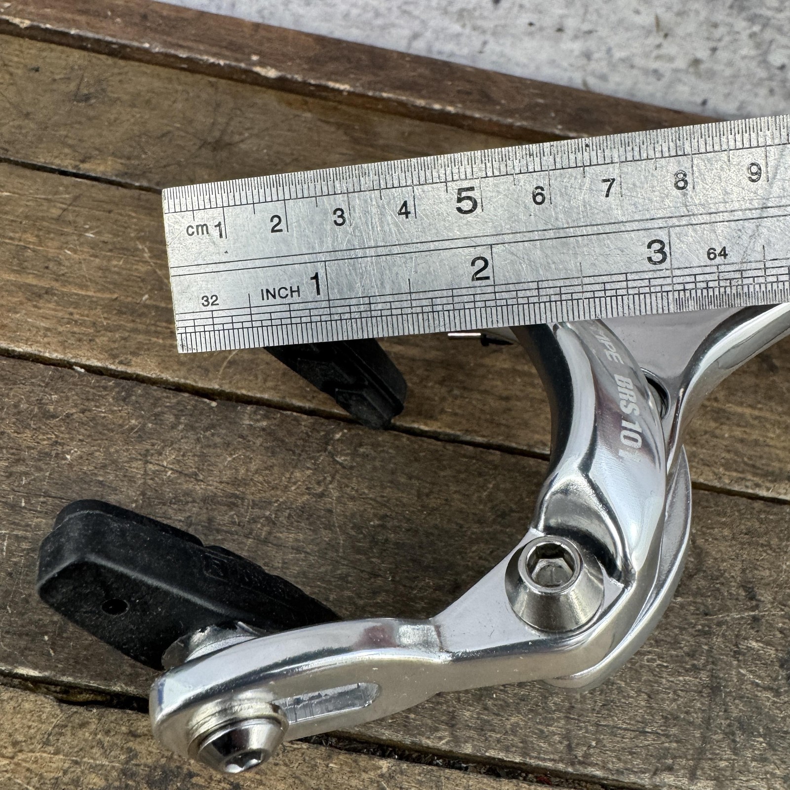 Dia-Compe BRS101 Caliper Brake Rear Silver Road Racing Bike Side Pull Pads