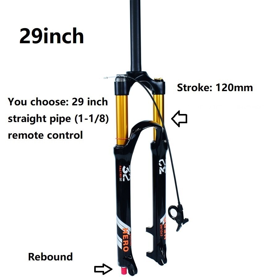 26/27.5/29inch Mountain Bike Front Suspension Air Fork Rebound Adjustment