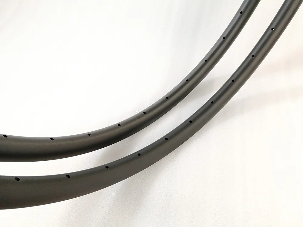 29er Gravel XC Mountain Bike Asymmetric Carbon Rims 28*28mm Tubeless Rings 2pcs