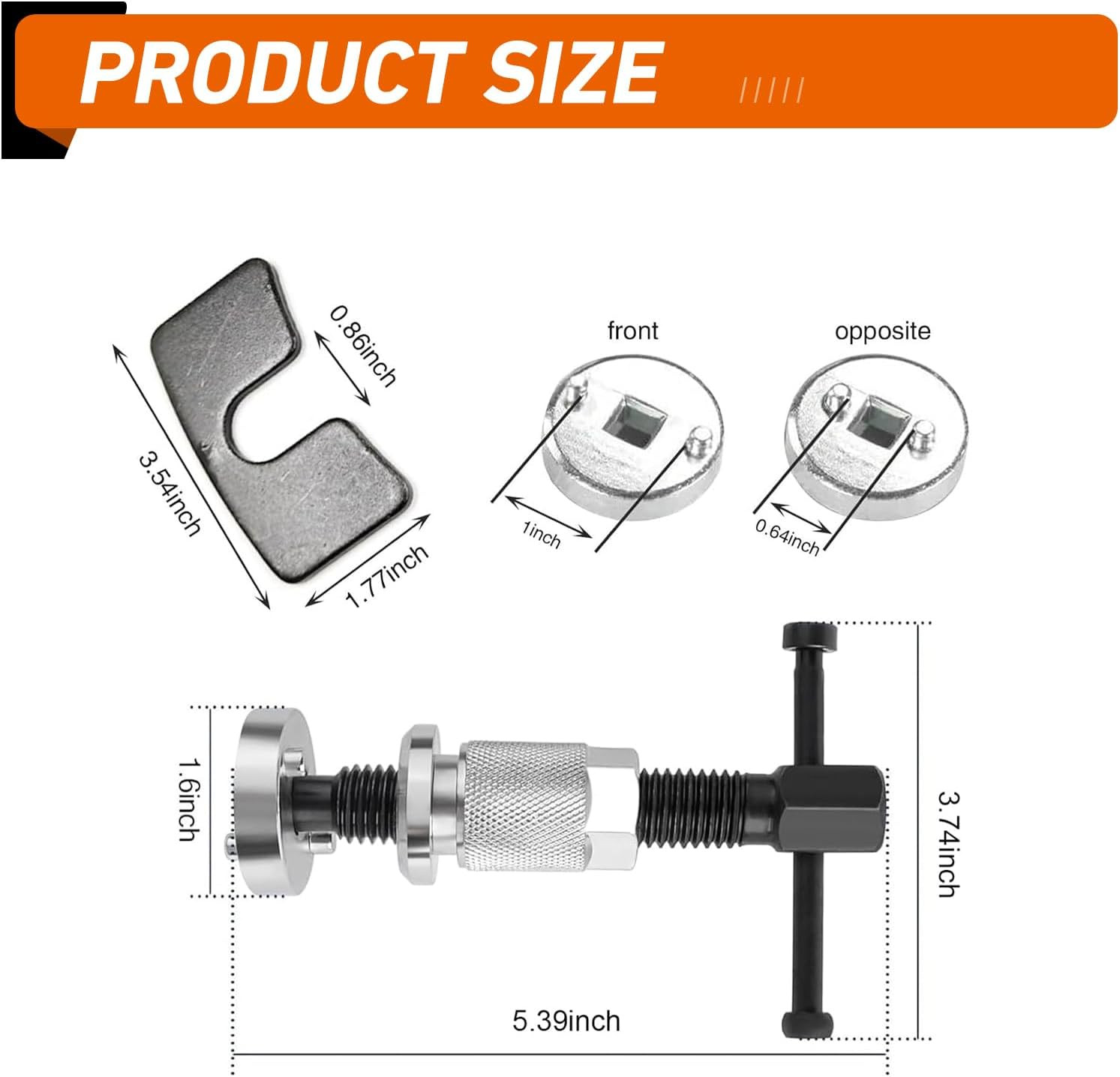 Brake Caliper Compression Tool Set Universal Piston Rewind Tool