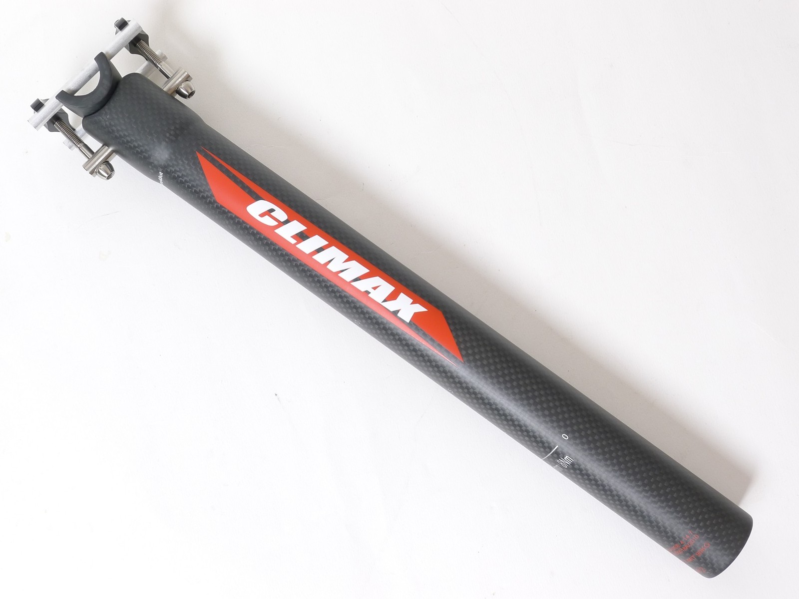 mr-ride 145g,34.9x350mm Climax SP02C 3K MATT carbon Seatpost Ti bolt bike Black