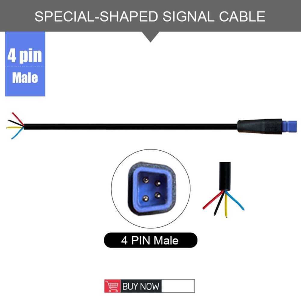 Higo Waterproof Connector 2 3 4 5 6Pin Cable 1m E-bike Electric For BAFANG