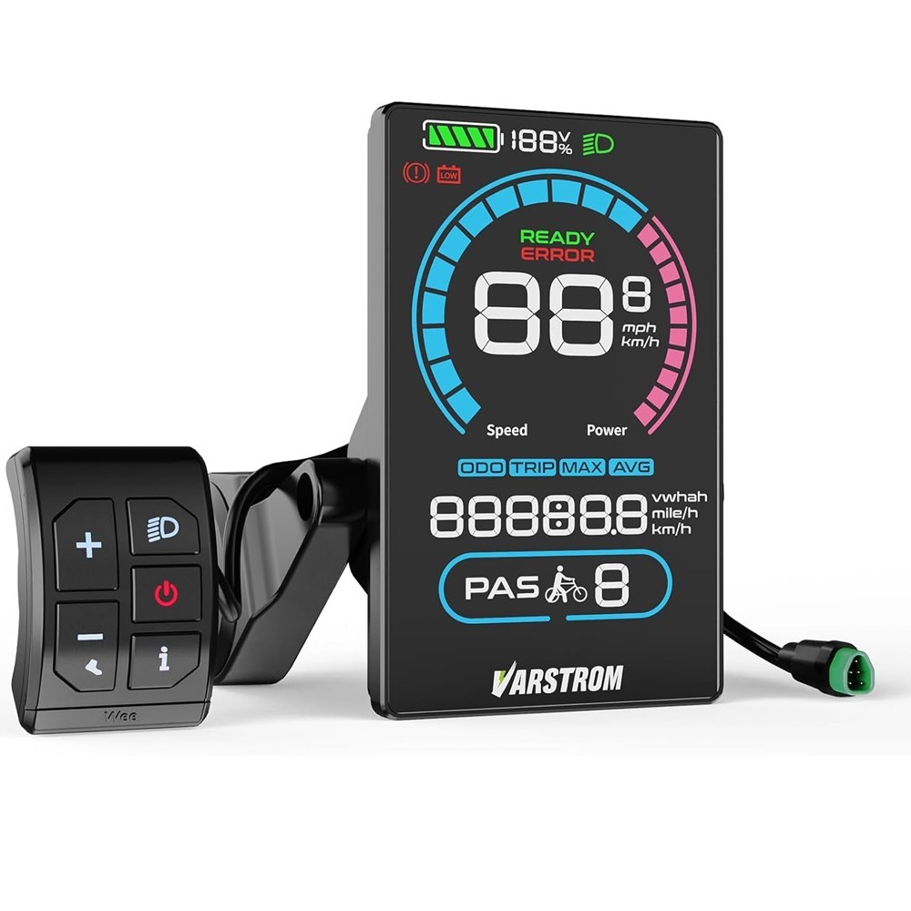 E-Bike Display VD618 3.5″ Screen CAN Protocol for Bafang CANBUS Mid-Drive Motor