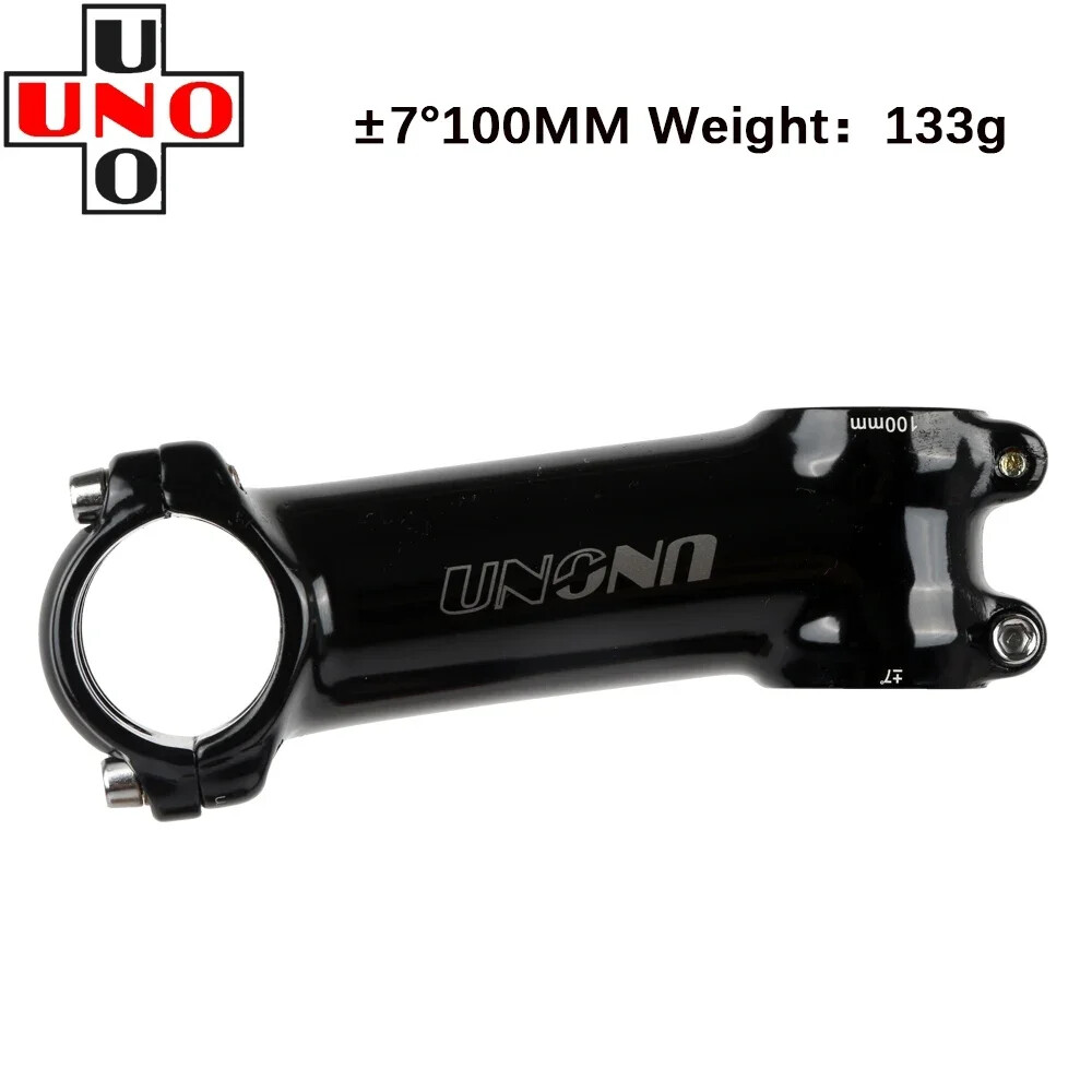 UNO Black Stem Bike Ultralight 7 17 35 Degree MTB Road Stem Fork 28.6 31.8mm