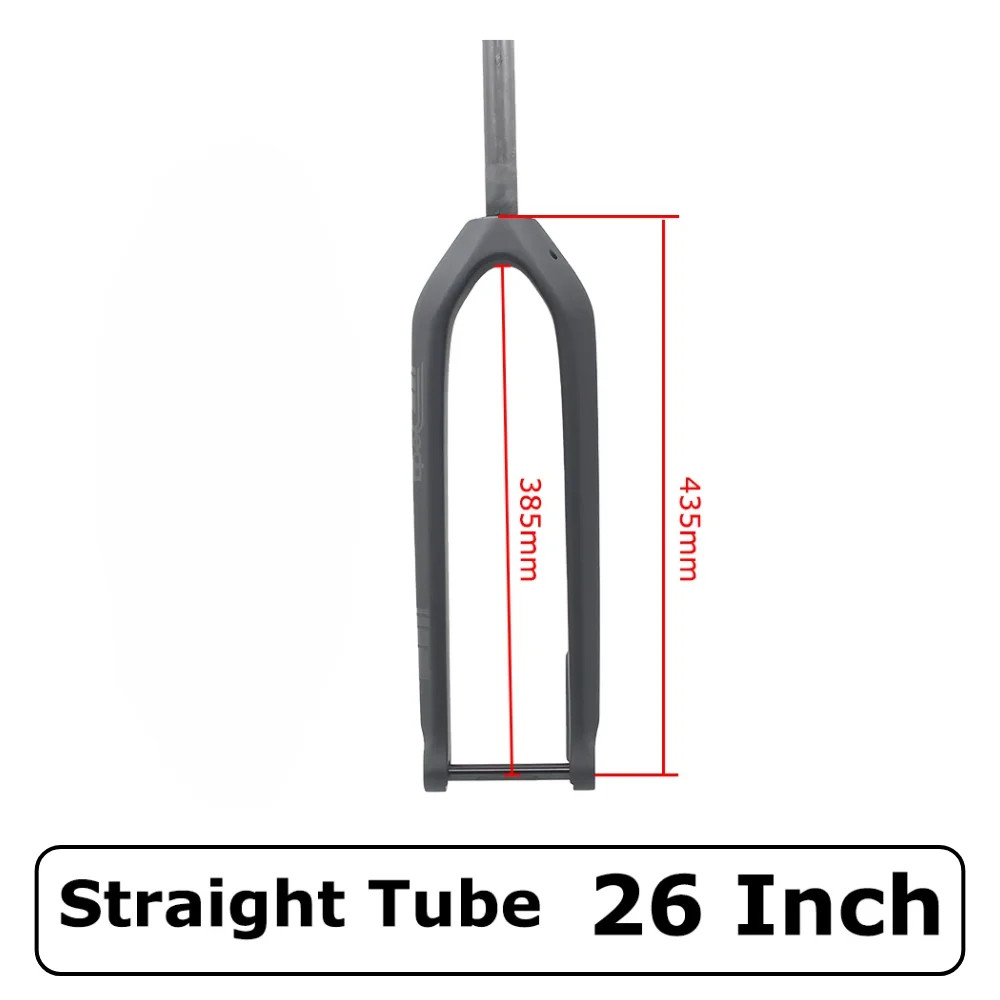 26 27.5 29ER Carbon MTB Fork 15*110mm Thru Axle Straight Tapered Tube Disc Brake