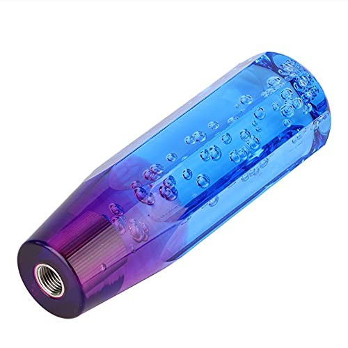 Universal Acrylic Shift Knob, Ergonomic Shifter Lever with 2 Blue purple