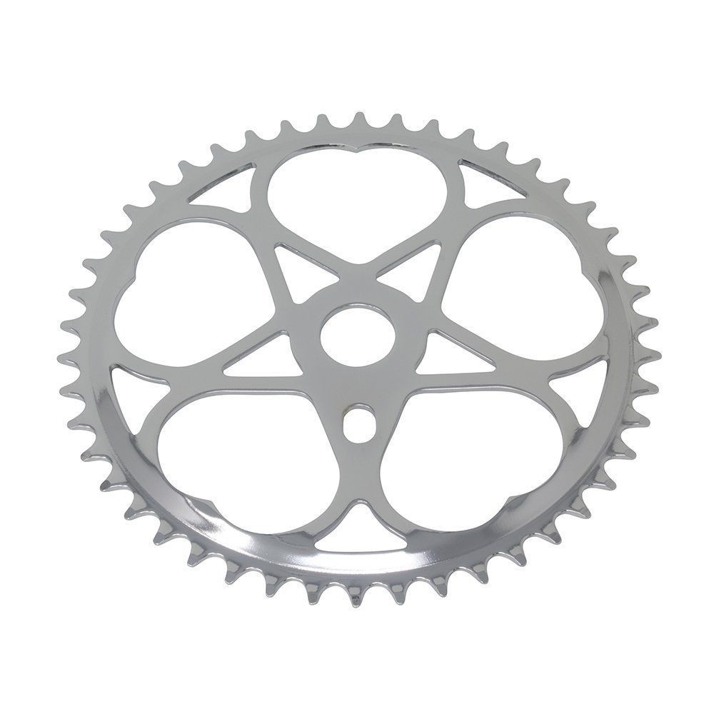 BICYCLE CHAINRING JS-S 48t 1/2 X 3/32 Chrome LOWRIDER CRUISER BIKE