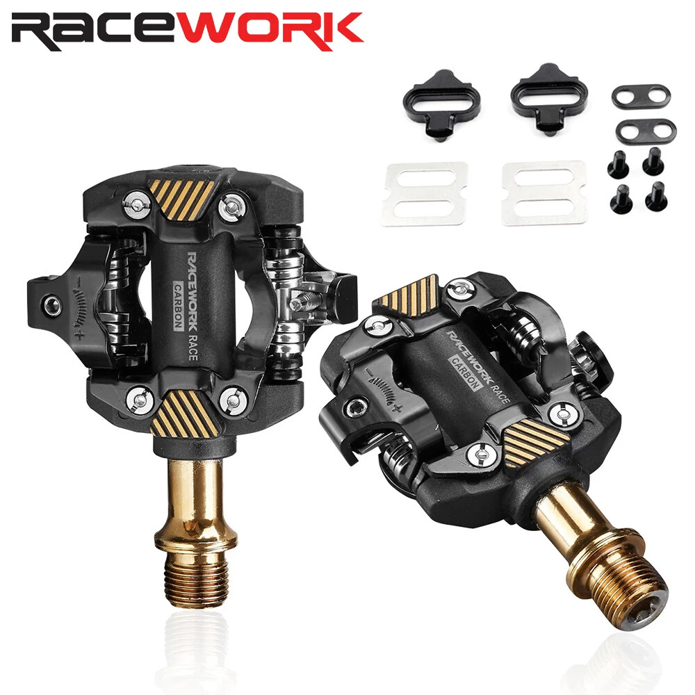 Self-Locking SPD Pedals Mountain Bike Cleats Bearing Footrest Bicycele Parts